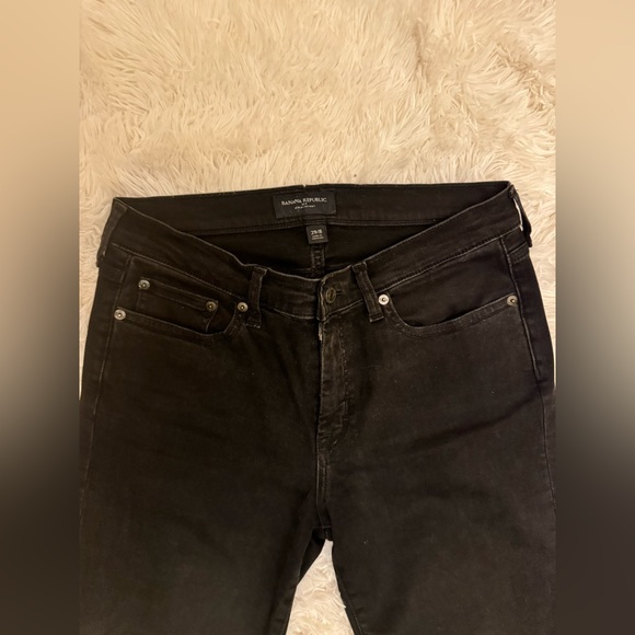 Banana Republic Sculpt Black Jeans, Size 29 - Picture 7 of 9